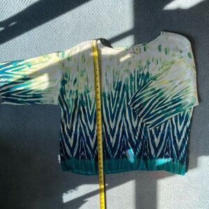 Christopher & Banks Multicolor Brushstroke Top